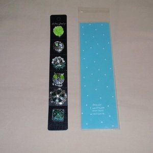 B1G1 SALE Lot of 6 Snaps Green 18mm Owl Square Rose Jewelry